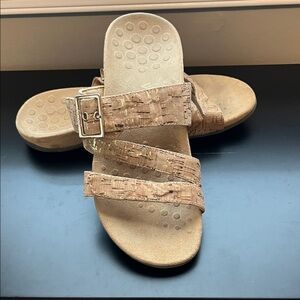 Vionic Skylar Adjustable Slide Orthotic Sandal Size 8